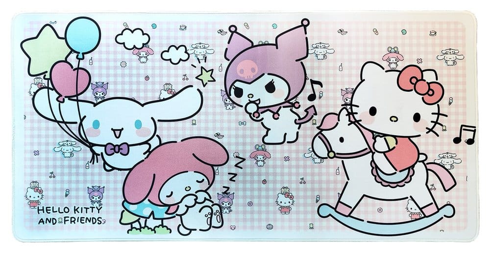 Sanrio Pink Black Party Series XXL Mousepad Hello Kitty & Friends Infant Style - Anime Figuren günstig kaufen