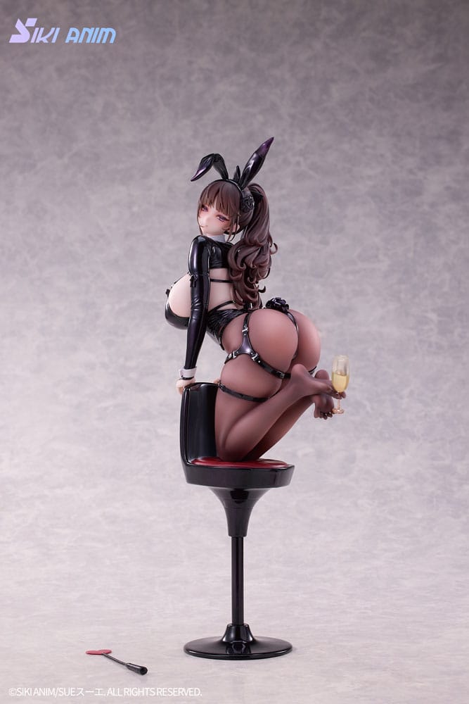 Champagne and Bunny Girl Rose Bare Black Stocking Ver. Original Character SIKI ANIM - Anime Figuren günstig kaufen