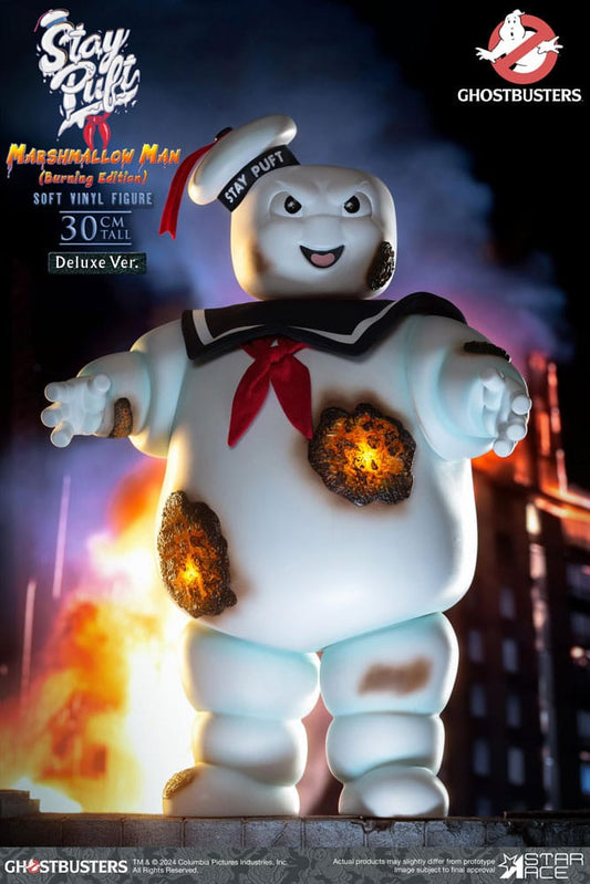 Ghostbusters Soft Vinyl Statue Stay Puft Marshmallow Man Burnign Edition Deluxe Version - Anime Figuren günstig kaufen