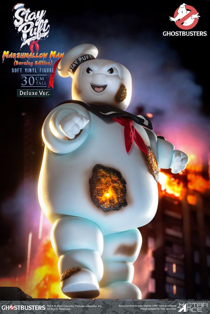 Ghostbusters Soft Vinyl Statue Stay Puft Marshmallow Man Burnign Edition Deluxe Version - Anime Figuren günstig kaufen