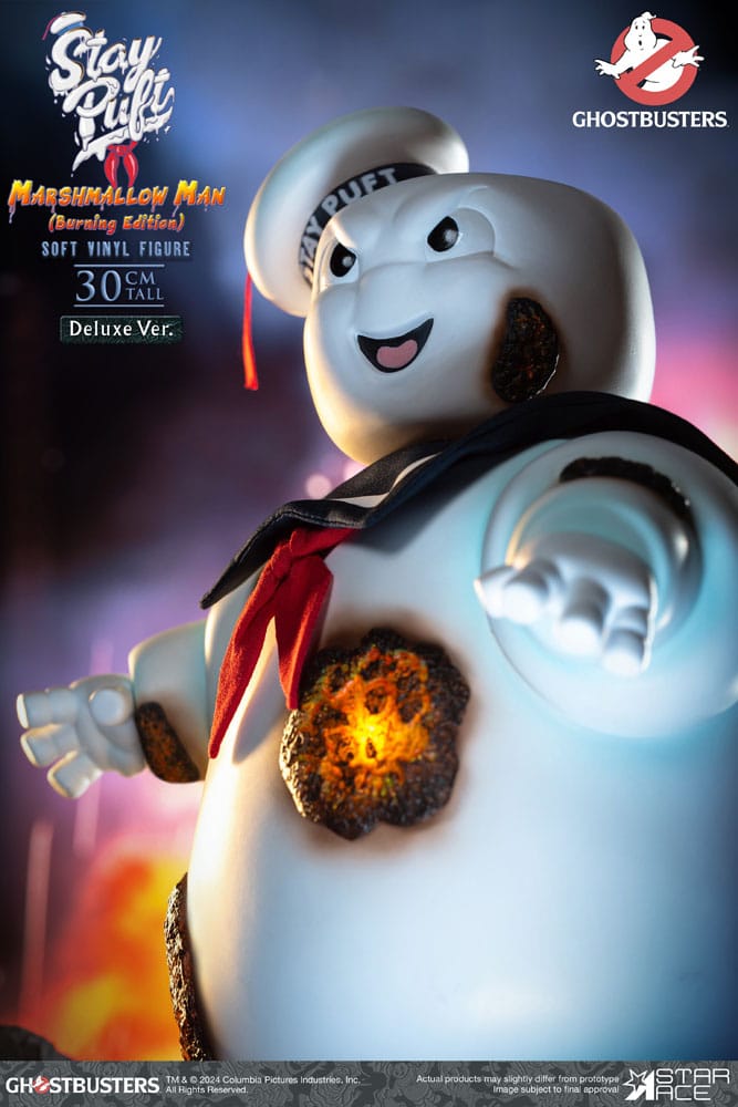 Ghostbusters Soft Vinyl Statue Stay Puft Marshmallow Man Burnign Edition Deluxe Version - Anime Figuren günstig kaufen