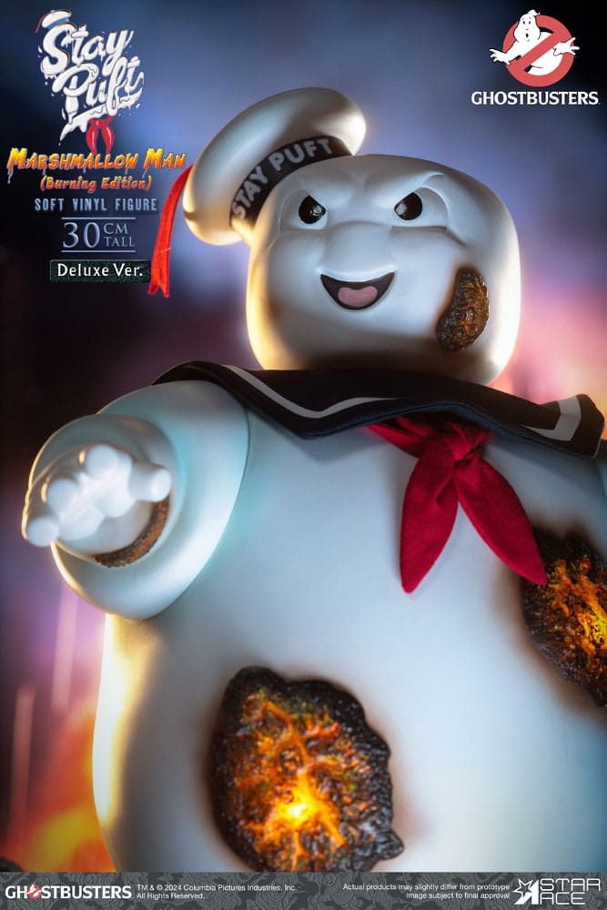 Ghostbusters Soft Vinyl Statue Stay Puft Marshmallow Man Burnign Edition Deluxe Version - Anime Figuren günstig kaufen