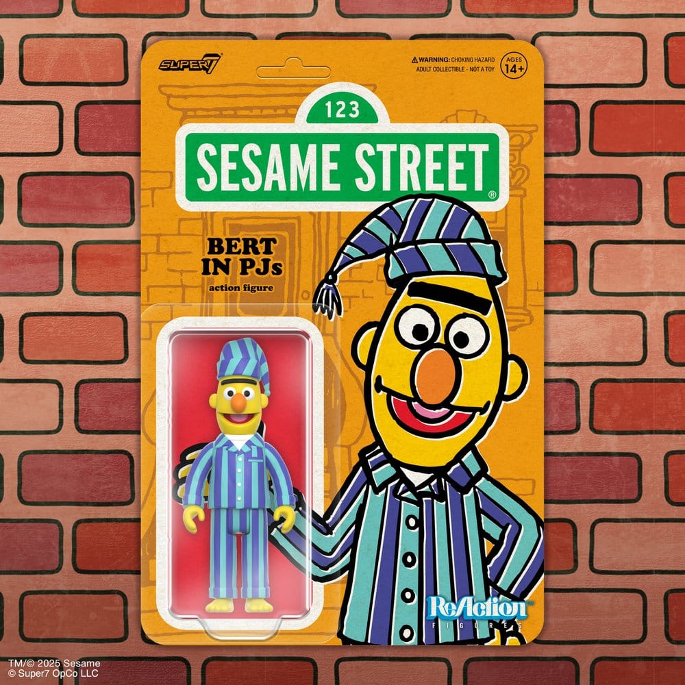 Sesamstraße ReAction Actionfigur Wave 06 Bert (PJ) 10 cm - Anime Figuren günstig kaufen