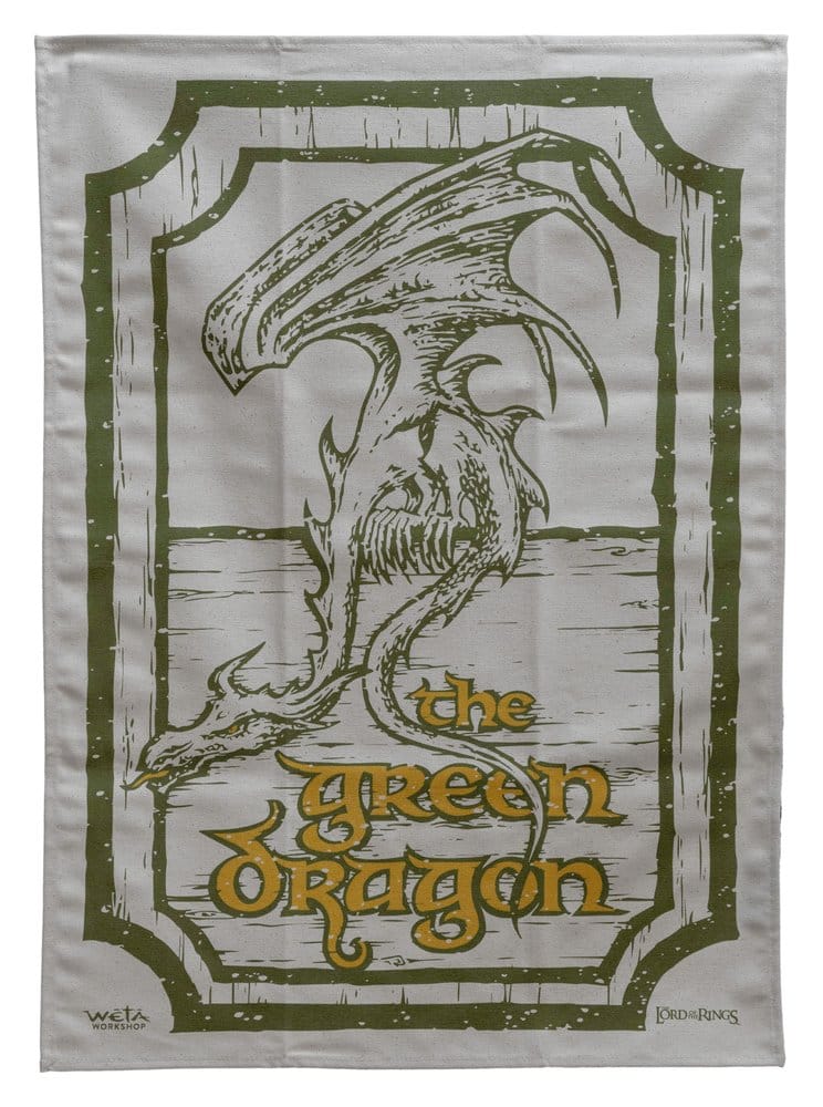 Herr der Ringe Geschirrtuch 2er Pack Green Dragon & Prancing Pony - Anime Figuren günstig kaufen