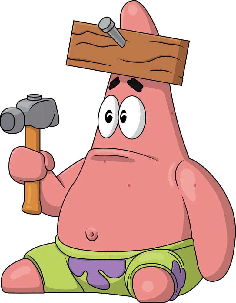 Nail on Head Patrick - Vinyl Figur - SpongeBob - Youtooz