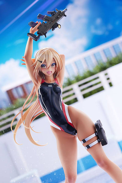 Kouhai-chan of the Swim Club in Red Line Swimsuit / Arms Note