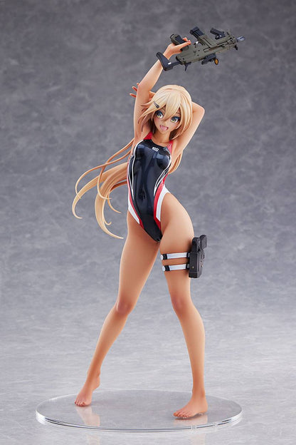 Kouhai-chan of the Swim Club in Red Line Swimsuit / Arms Note