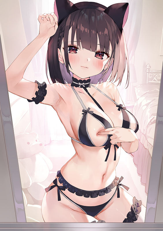 Ayaka-chan Roar, Posing in Front of a Mirror Original CHaacter