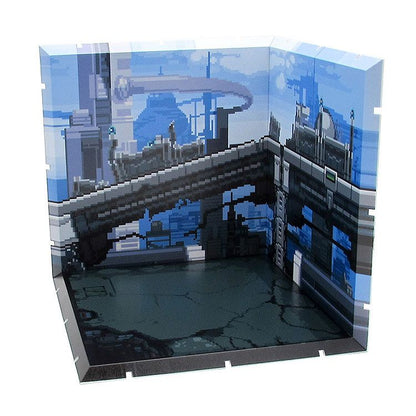 Zukunfts Stadt in Pixel Art- Dioramansion 150 - Backgounds für Figuren