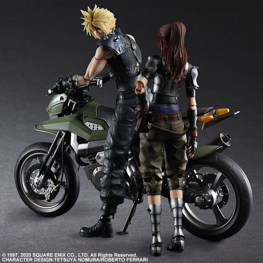 Jessie, Cloud & Bike - Play Arts Kai / Final Fantasy VII Remake